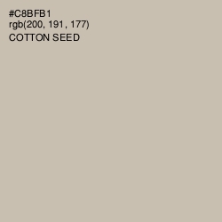 #C8BFB1 - Cotton Seed Color Image